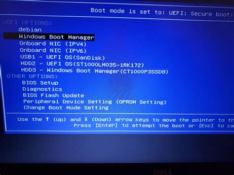 dell cloned ssd boot mode